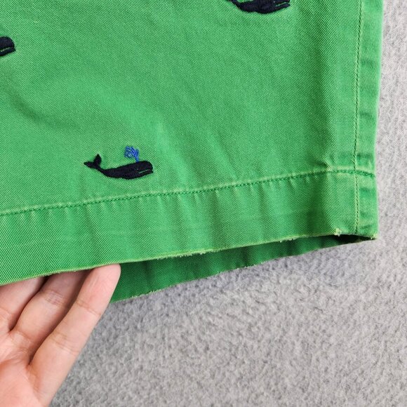 Polo Ralph Lauren Shorts Mens 34 Green Whale Print Vintage Nautical Sea Ocean - Picture 7 of 14